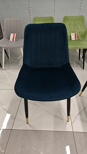 Стул на металлокаркасе Seda 1 latte / black / gold из шоурума 5